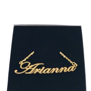 14K Gold Plated Name Necklace - Arianna